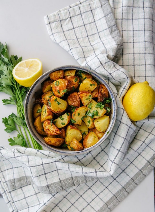 Air Fryer Greek Roasted Potatoes The Recipe Pot