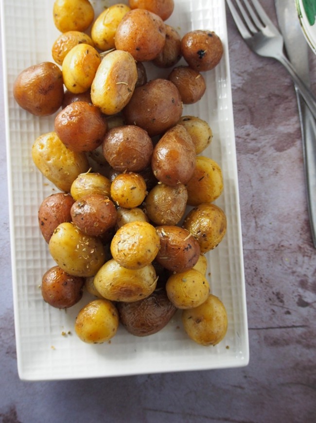 Instant Pot Baby Potatoes with Garlic Herb Butter The Recipe Pot