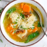 Instant Pot Italian Wedding Soup in a bowl with a spoon