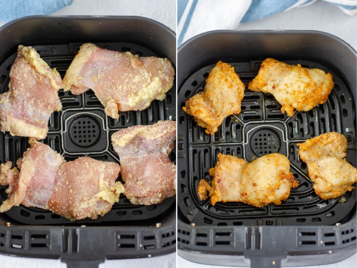 Air Fryer Garlic Parmesan Chicken Thighs The Recipe Pot